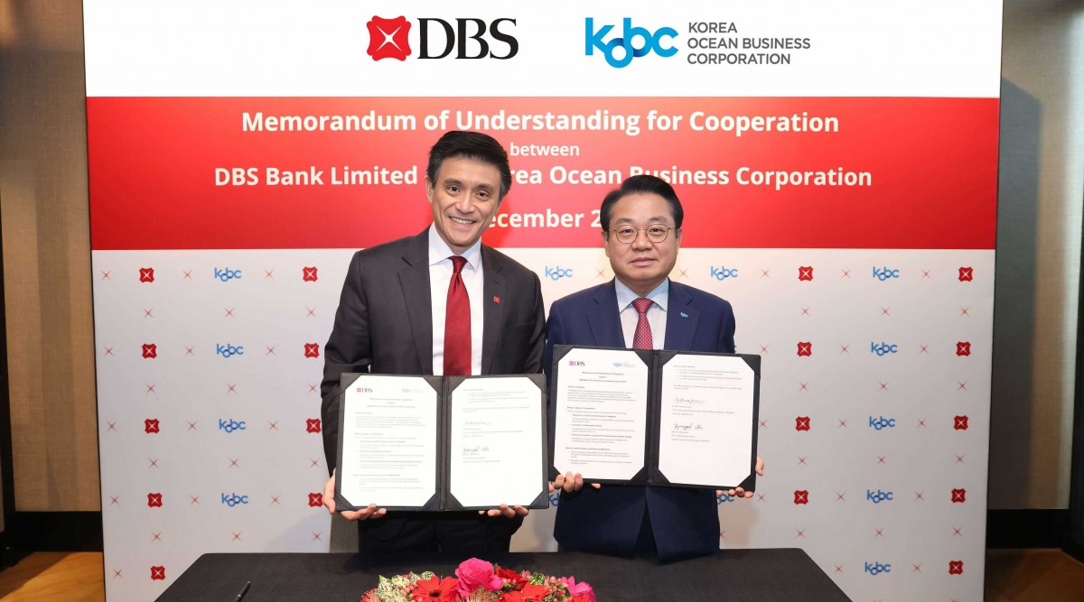 DBS signs MOU with Korean Ocean Business Corporation to help Korea’s maritime firms expand across Asia